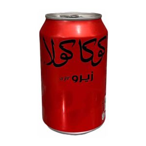 نوشابه کولا زیرو 330cc قوطی کوکا کولا