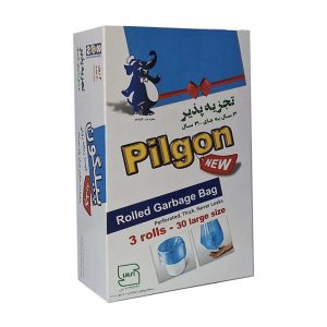کيسه زباله 3رول جعبه اي بزرگ آبي 85*70 پيلگون