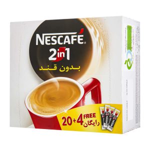 نسکافه 2در1 کلاسیک کیسه ای بدون قند (10.6*20 گرم با 4 ساشه رایگان) نستله