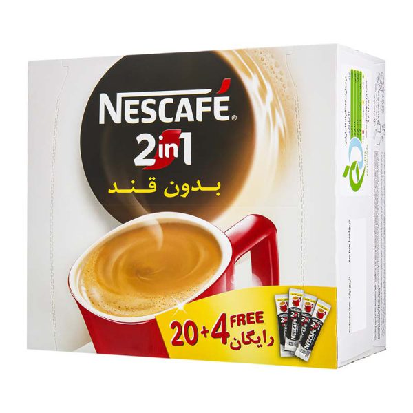 نسکافه 2در1 کلاسیک کیسه ای بدون قند (10.6*20 گرم با 4 ساشه رایگان) نستله