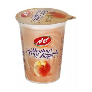 ماست میوه ای هلو 450g اسلیو کاله