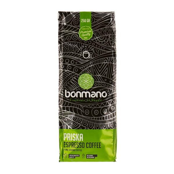 قهوه اسپرسوی پریسکا 250 گرمی بن مانو قهوه اسپرسوی پریسکا 250 گرمی بن مانو