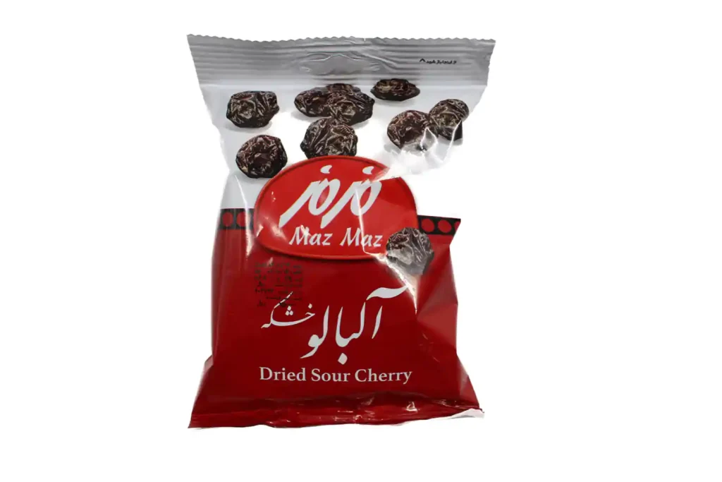 آلبالو خشکه بزرگ60گرم مزمز