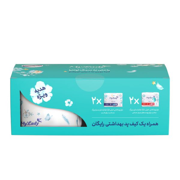 پک نوار بهداشتی اولترا 4ع به نرمی ابریشم+کیف رایگان مای لیدی