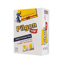 کيسه زباله 3رول جعبه اي کوچک زرد 50*65 پيلگون