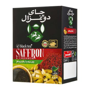 چای سیاه هل و زعفران 100 گرم دوغزال