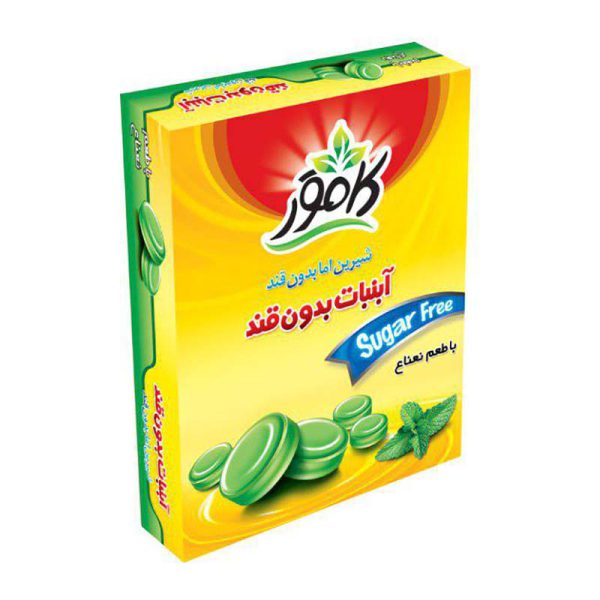 آبنبات نعنا بدون قند و رژیمی 130گرم کامور