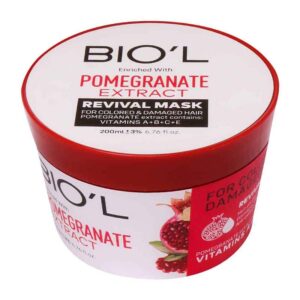 ماسك مو كاسه اي انار كراتينه، موهاي رنگ شده 200 ميل بیول