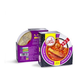 کنسرو خورش قیمه بادمجان با گوشت 250 گ فارسی