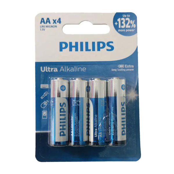 باطری AA قلمی 4ع Ultra Alkaline فیلیپس