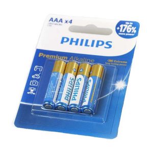باطری AAA نیم قلمی 4ع Premium Alkaline فیلیپس