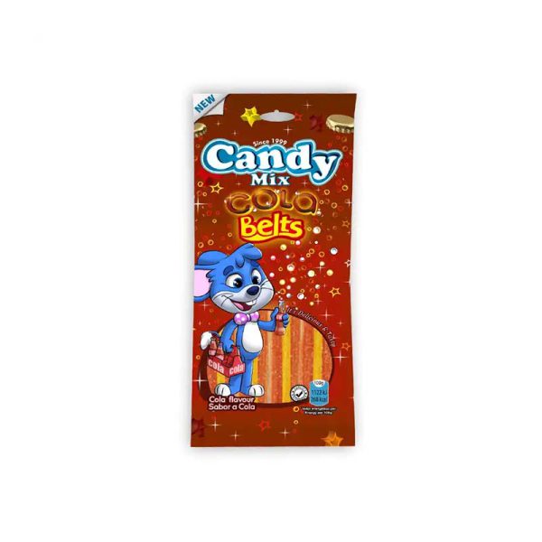 پاستیل نواری برش نوشابه ای 50گرم کندی میکس