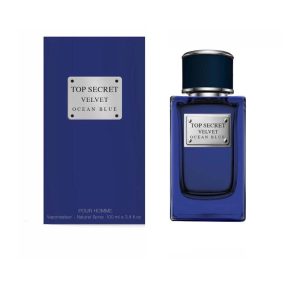 ادوپرفیوم مردانه شیشه ای 100میل OCEAN BLUE تاپ سکرت