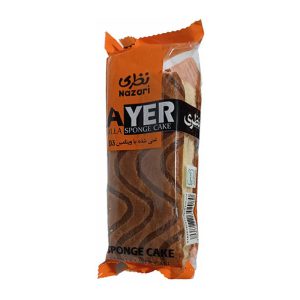 کیک اسفنجی دو لایه با کاکائو 70گ غنی با D3 نظری