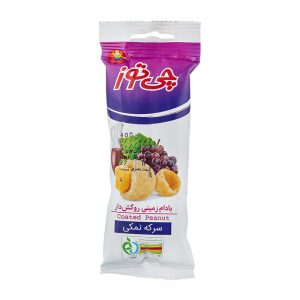 بادام زمینی روکش دار سرکه نمکی 40گ چی توز