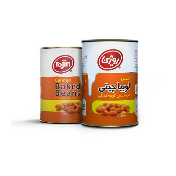 کنسرو لوبیا در سس گوجه 400گ روژین تاک