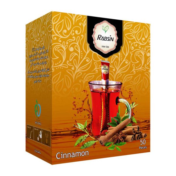 چای سیاه با طعم دارچین 50ع 100گ رابسین