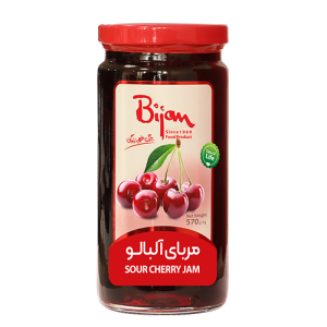 مربا شيشه آلبالو 290 گرمي بيژن