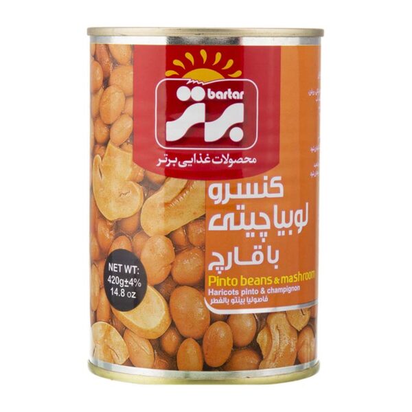 کنسرولوبياچيتي باقارچ 420 گرم برتر