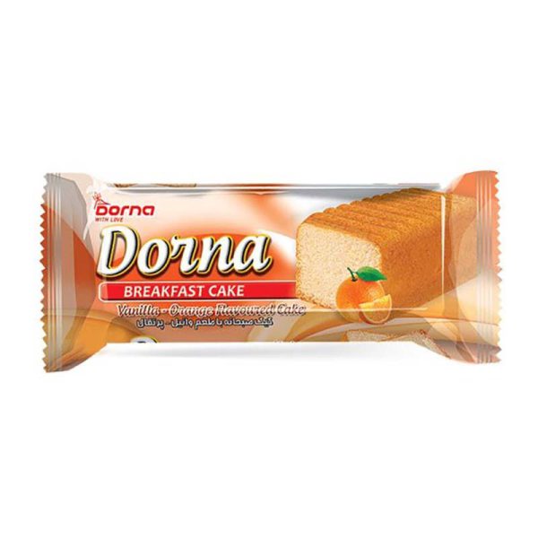 کیک صبحانه وانیلی پرتقال 120g درنا