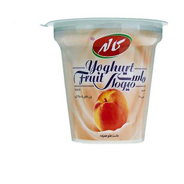ماست میوه ای هلو 125g کاله