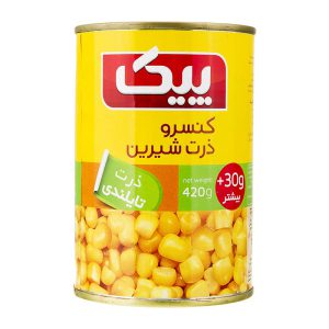 کنسرو ذرت شیرین پیک 420گ کلیددار peak