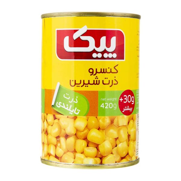 کنسرو ذرت شیرین پیک 420گ کلیددار peak کنسرو ذرت شیرین پیک 420گ کلیددار peak
