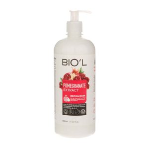 ماسک پمپی 800 ml ،نوع کراتینه با عصاره انار مخصوص موهای رنگ شده بیول