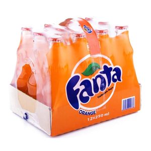 پک نوشابه پرتقالی 250 سی سی شیشه12 ع فانتا