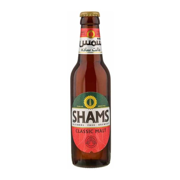 ماءالشعیر ساده320g شیشه شمس