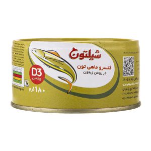 کنسرو ماهی در روغن زیتون با درب کلیدی 180 گرمی شیلتون