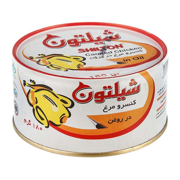 کنسرو مرغ با درب کلیدی 180 گرمی شیلتون