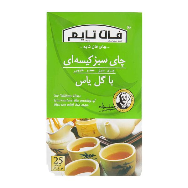 چای تی بگ 25عددی سبز یاس فان تایم