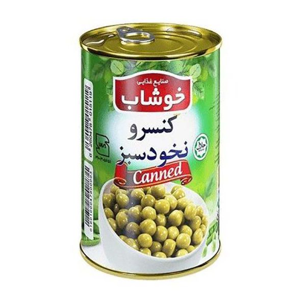 کنسرو نخود سبز کلید دار 350 گرمی خوشاب