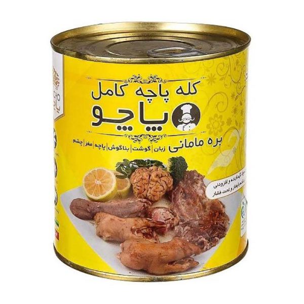 کنسرو کله و زبان و پاچه گوسفند 850 گرمی پاچو