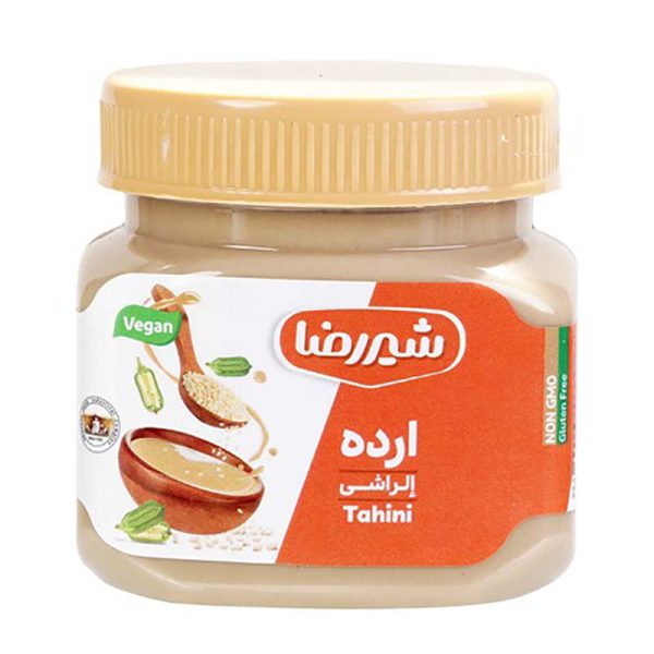 ارده قوطی پلاستیک 350g شیر رضا