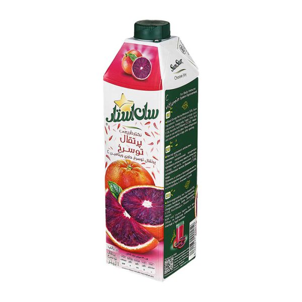 آبمیوه پرتقال توسرخ 1 لیتری کامبی دام سان استار
