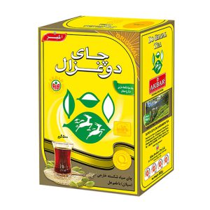 چای سیاه 0 خارجی با طعم هل جعبه مقوایی 500گرمی دوغزال