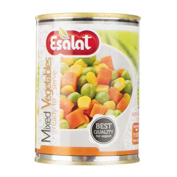 کنسرو مخلوط سبزیجات 380گرمی کلیددار اصالت