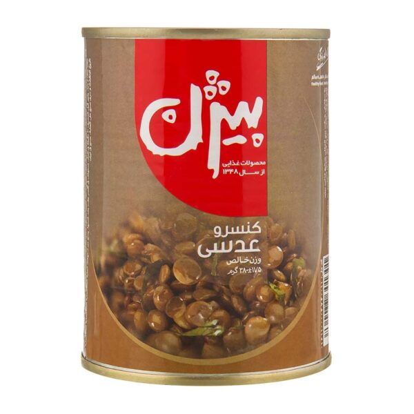 کنسرو عدسی 380 گرمی بیژن