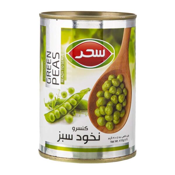 کنسرو نخود فرنگی قوطی ایزی اپن 410گرمی سحر