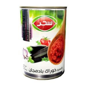 کنسرو خوراک بادمجان قوطی ایزی اپن 400 گرمی سحر