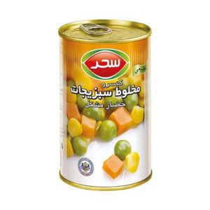 کنسرو مخلوط سبزیجات قوطی ایزی اپن 410 گرمی سحر