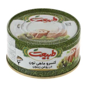کنسرو ماهی تن در روغن زیتون 180 گرمی فوق ممتاز طبیعت