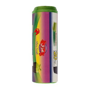 کیسه زباله تک رول پرفراژی 20 عددی(سبز)55×80 غزال