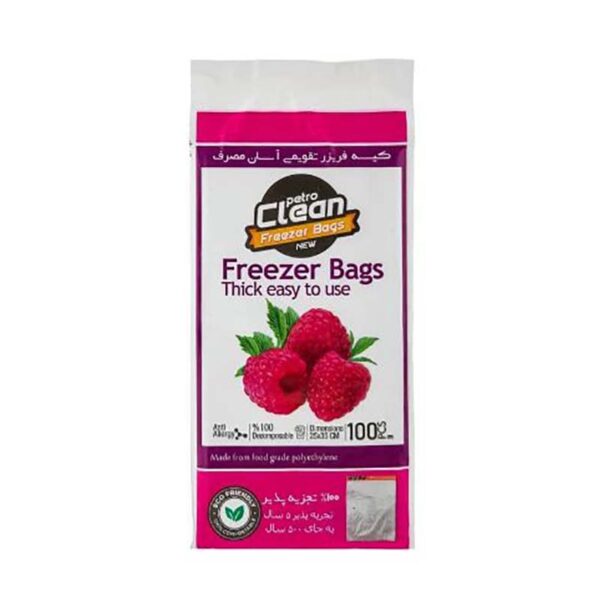 کيسه فريزر تجزيه پذير 100 عددي چسپدار(آلکا) پتروکلين