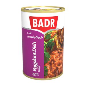 کنسرو خوراک بادمجان 420 گرمي بدر