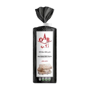 غلات حجیم شده برپایه برنج کیک برنجی سیاه دانه 100گ OAB