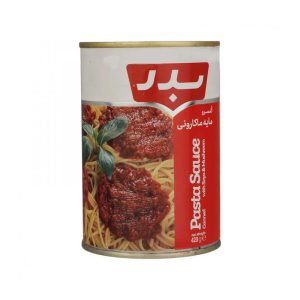 کنسرو مايه ماکاروني 420 گرمي بدر