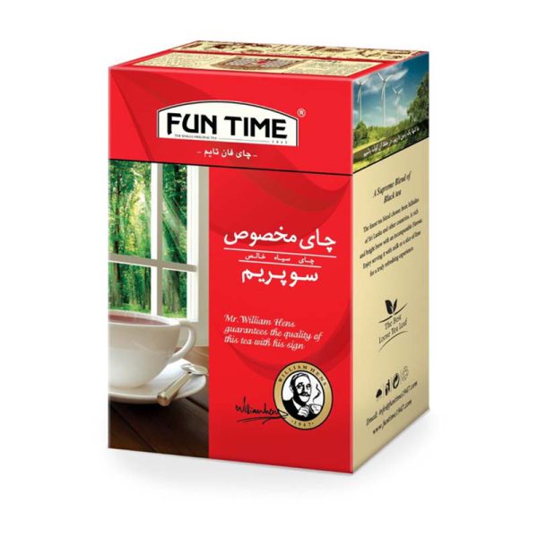چای سیاه ساده (سوپریم) 450 گرم فان تایم
